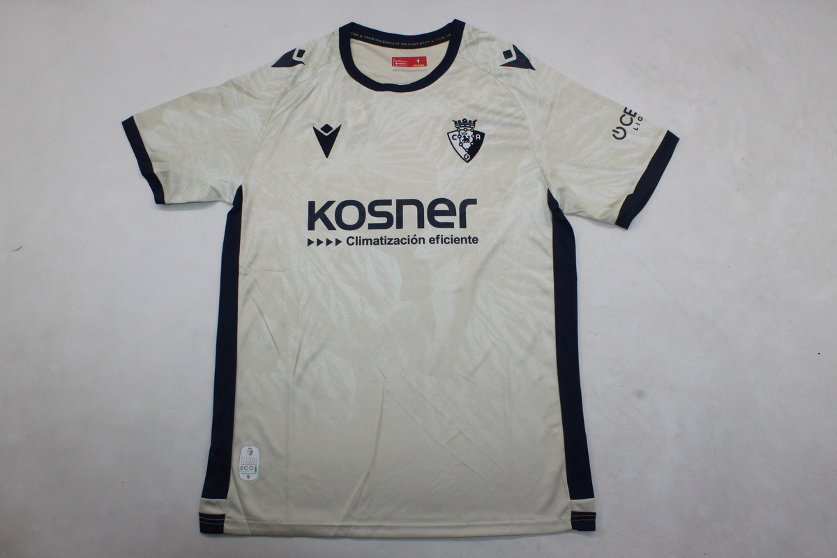 AAA Quality Osasuna 24/25 Away Light Beige Soccer Jersey